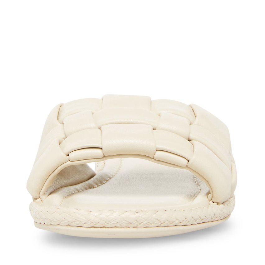 Sandalias de Diapositivas Steve Madden Brina Mujer Creme | ES AX892S